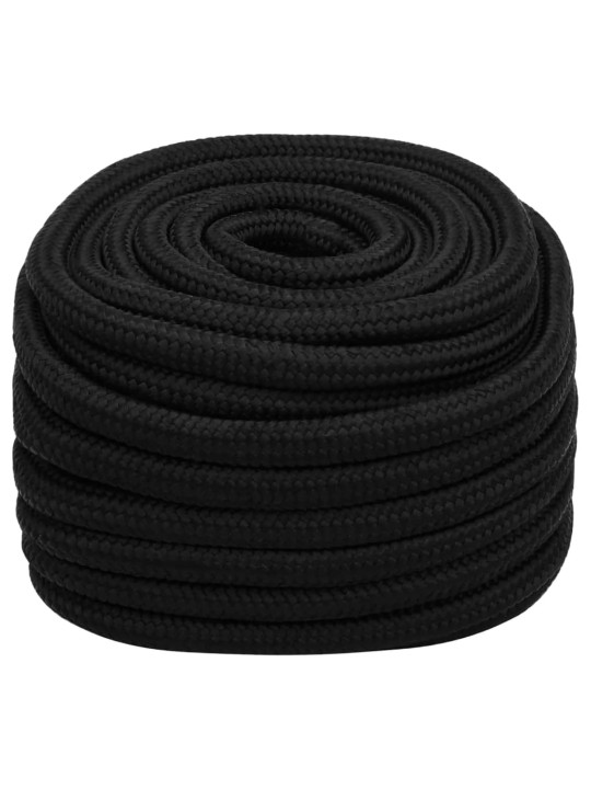 Darba virve, melna, 20 mm, 25 m, poliesters
