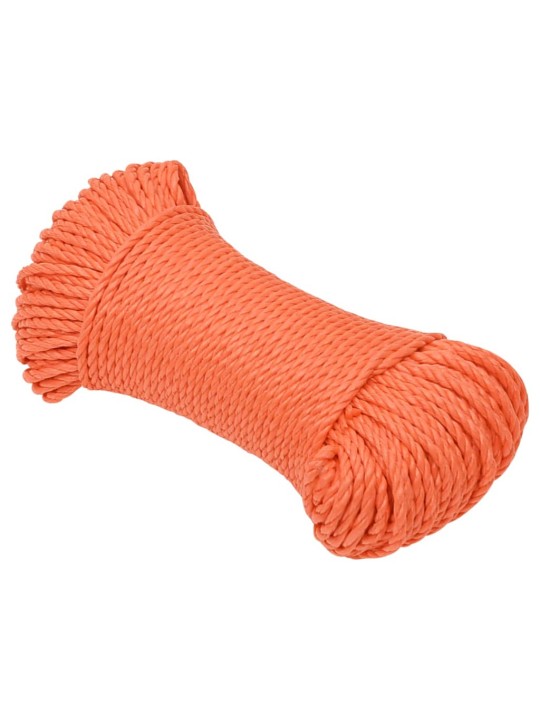 Darba virve, oranža, 6 mm, 250 m, polipropilēns