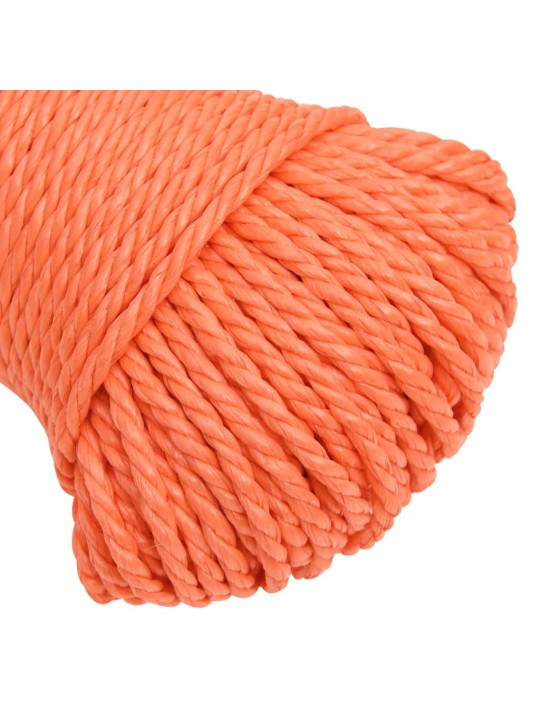 Darba virve, oranža, 6 mm, 250 m, polipropilēns