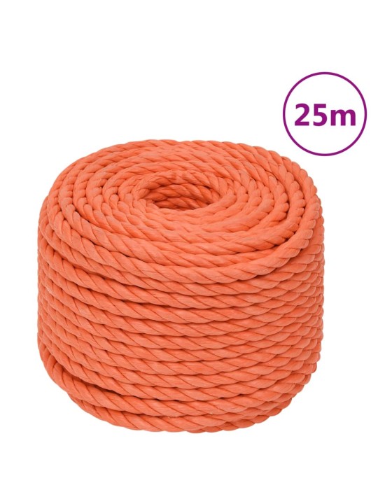 Darba virve, oranža, 16 mm, 25 m, polipropilēns
