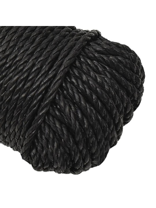 Darba virve, melna, 3 mm, 100 m, polipropilēns