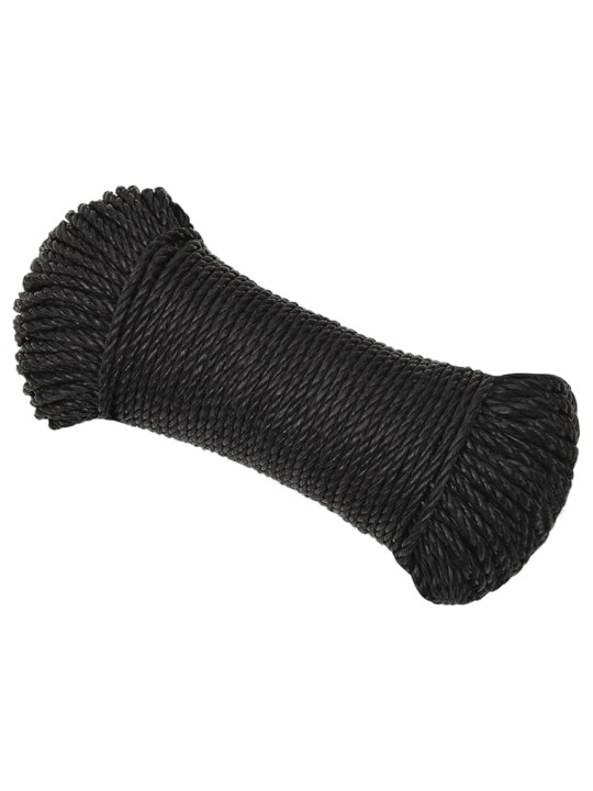 Darba virve, melna, 3 mm, 500 m, polipropilēns