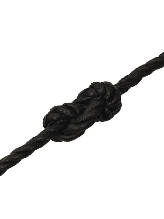 Darba virve, melna, 10 mm, 100 m, polipropilēns
