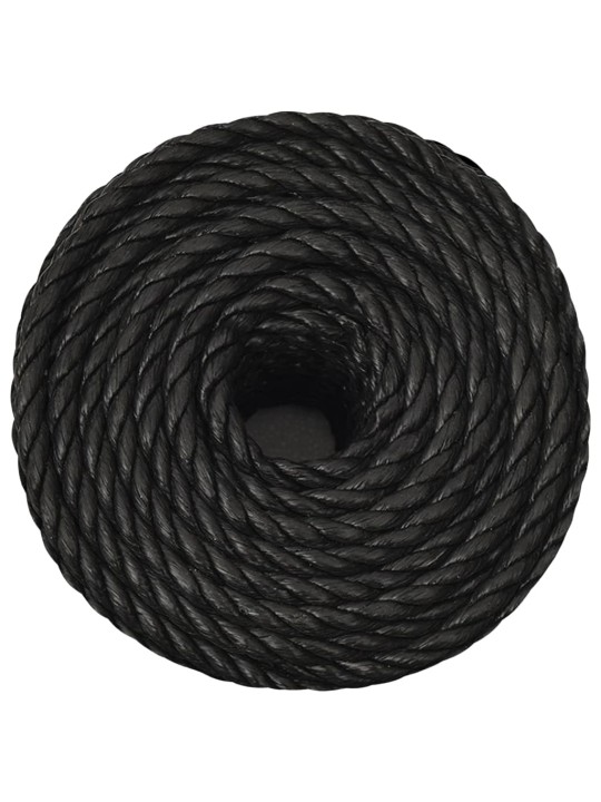 Darba virve, melna, 24 mm, 50 m, polipropilēns