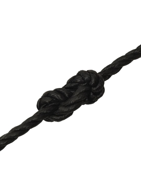 Darba virve, melna, 24 mm, 50 m, polipropilēns
