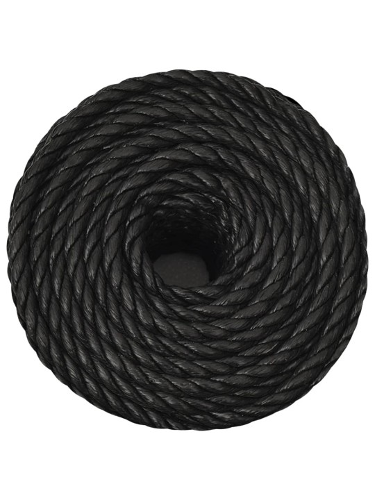 Darba virve, melna, 24 mm, 100 m, polipropilēns