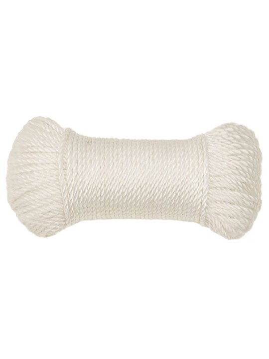 Darba virve, balta, 3 mm, 50 m, polipropilēns