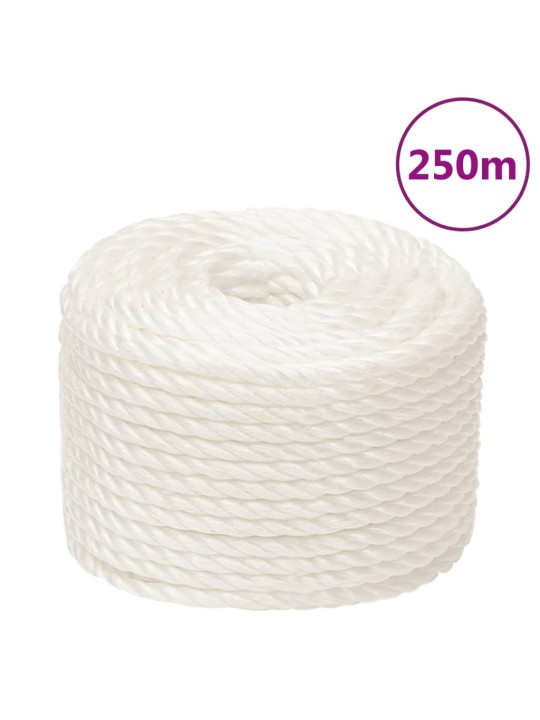 Darba virve, balta, 14 mm, 250 m, polipropilēns