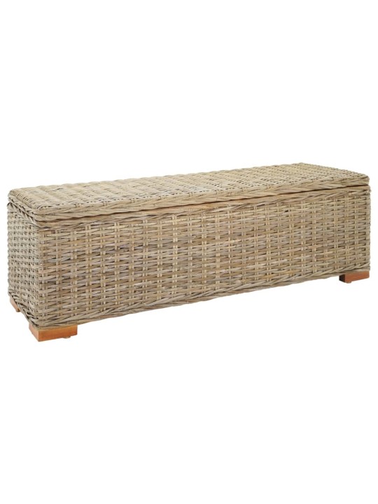 Uzglabāšanas kaste, 110cm, dabīga, kubu rotangpalma, mahagonijs koks