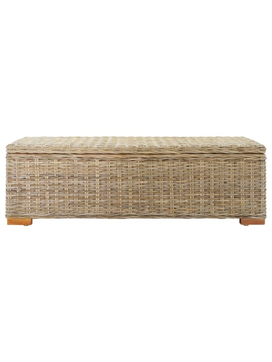 Uzglabāšanas kaste, 110cm, dabīga, kubu rotangpalma, mahagonijs koks