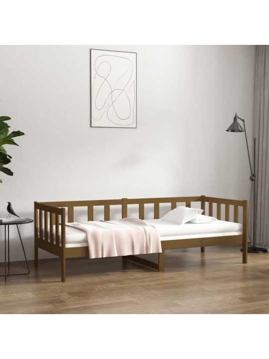 Gulta, medus brūna, 80x200 cm, priedes masīvkoks