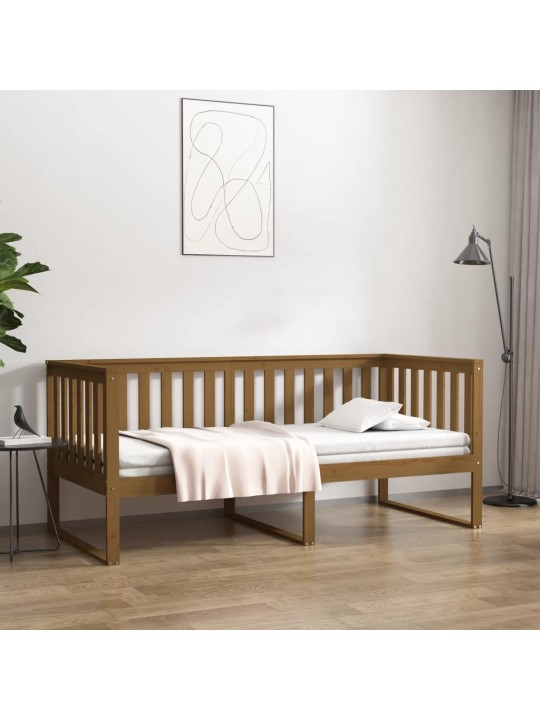 Dīvāngulta, medus brūna, 100x200 cm, priedes masīvkoks
