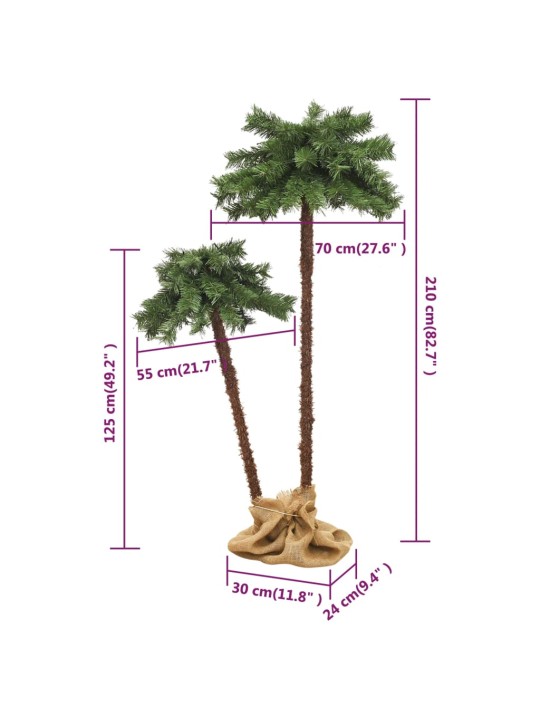 Ziemassvētku koks ar led, 125 cm un 210 cm