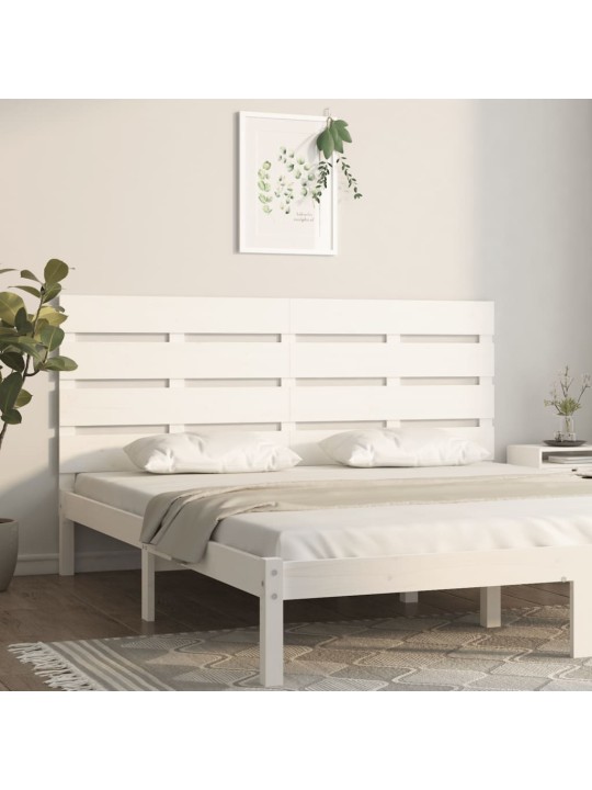 Galvgalis, balts, 140x3x80 cm, priedes masīvkoks