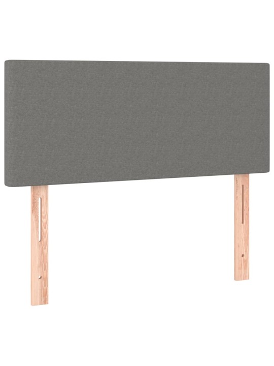 Gultas galvgalis, 80x5x78/88 cm, tumši pelēks audums
