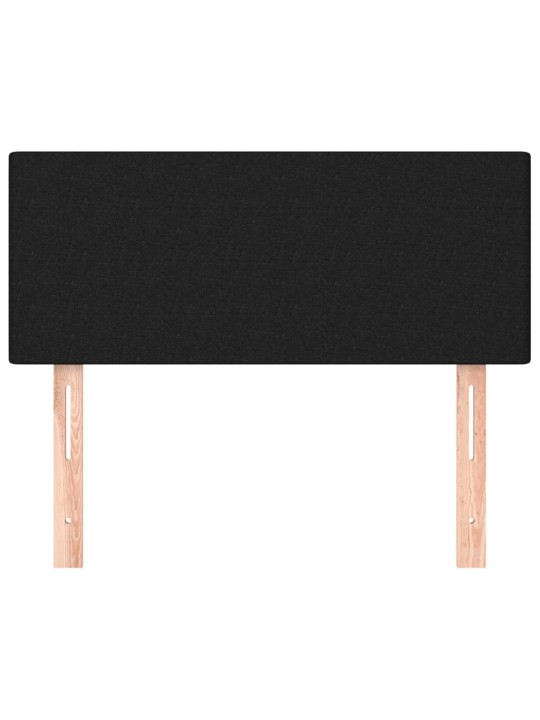 Gultas galvgalis, 80x5x78/88 cm, melns audums