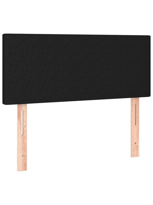 Gultas galvgalis, 90x5x78/88 cm, melns audums