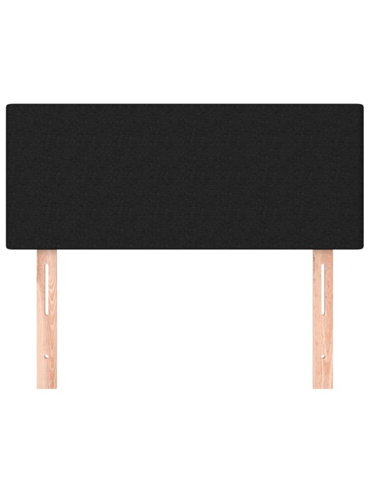 Gultas galvgalis, 90x5x78/88 cm, melns audums