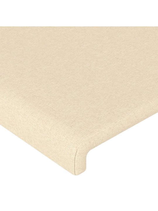 Gultas galvgalis, 90x5x78/88 cm, krēmkrāsas audums