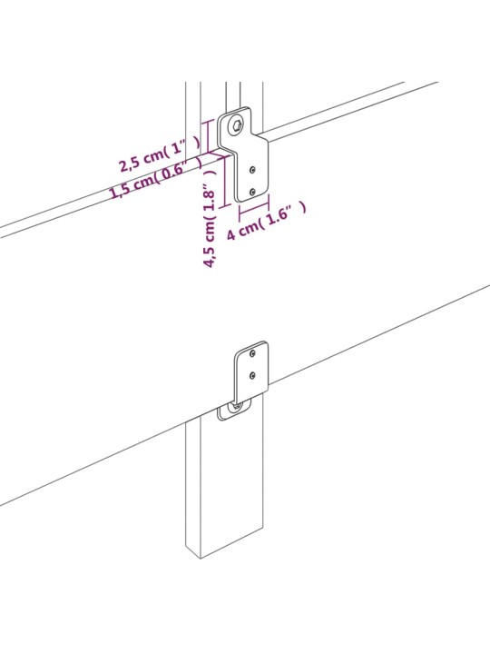 Gultas galvgalis, 90x5x78/88 cm, zils audums
