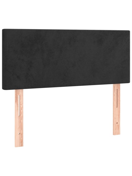 Gultas galvgalis, 90x5x78/88 cm, melns samts