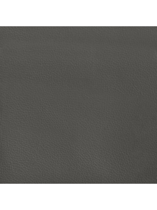 Gultas galvgalis, 100x5x78/88 cm, pelēka mākslīgā āda