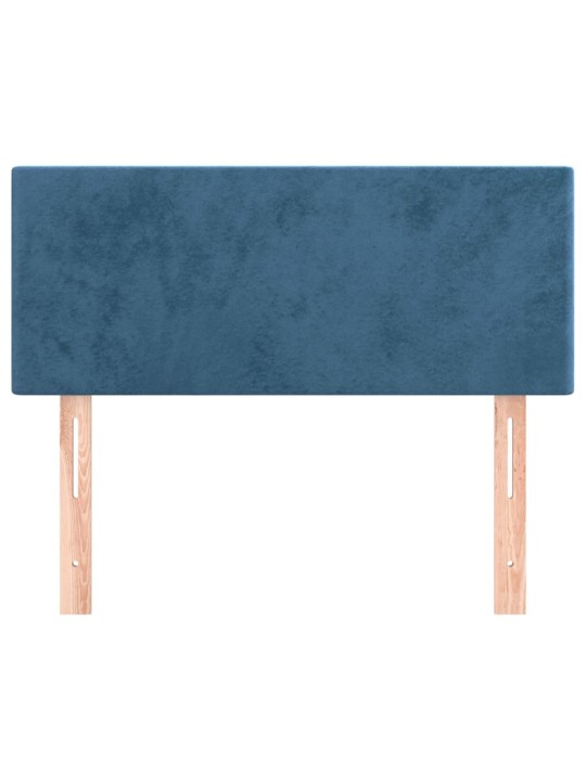 Gultas galvgalis, 100x5x78/88 cm, zils samts