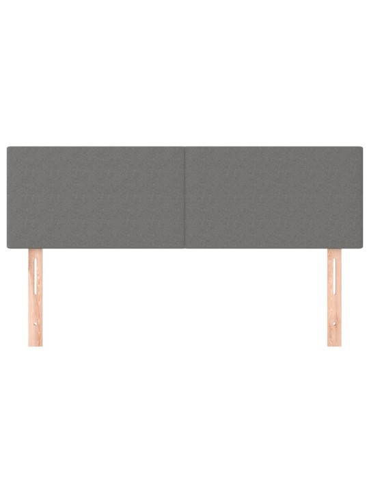 Gultas galvgaļi, 2 gab., 72x5x78/88 cm, tumši pelēks audums