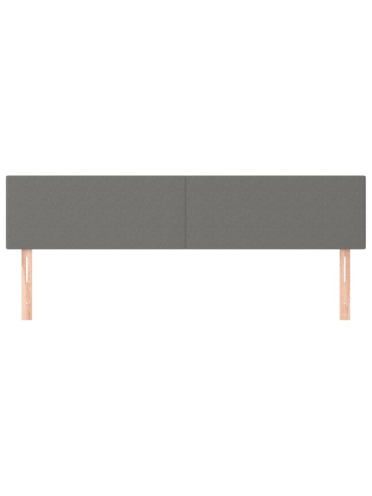 Gultas galvgaļi, 2 gab., 80x5x78/88 cm, tumši pelēks audums