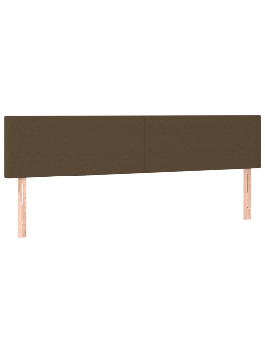 Gultas galvgaļi, 2 gab., 80x5x78/88 cm, tumši brūns audums