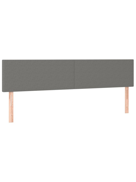 Gultas galvgaļi, 2 gab., 100x5x78/88 cm, tumši pelēks audums