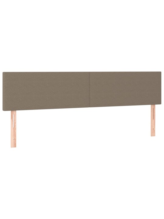 Gultas galvgaļi, 2 gab., 100x5x78/88 cm, pelēkbrūns audums