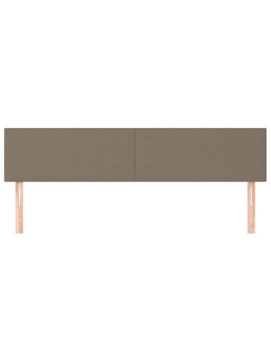 Gultas galvgaļi, 2 gab., 100x5x78/88 cm, pelēkbrūns audums