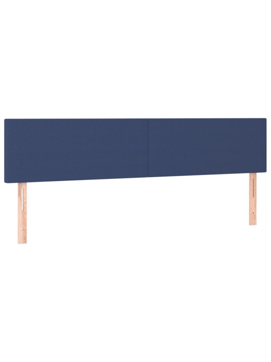 Gultas galvgaļi, 2 gab., 100x5x78/88 cm, zils audums