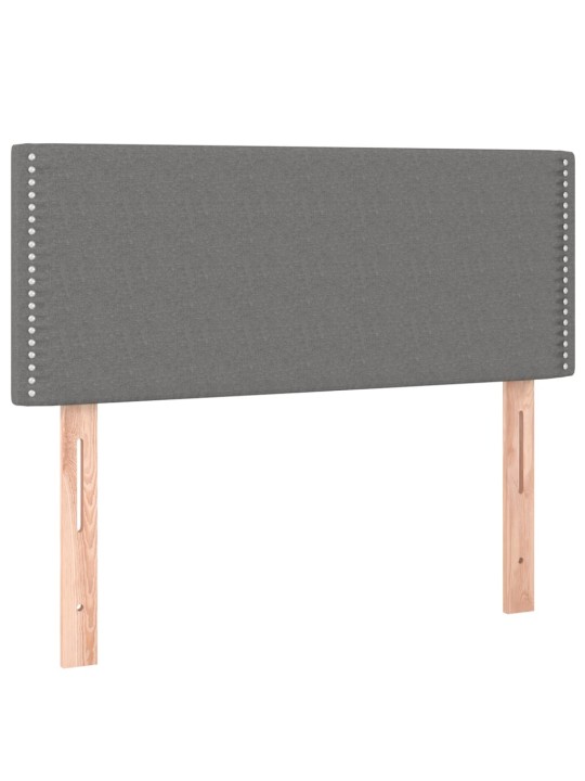 Gultas galvgalis, 80x5x78/88 cm, tumši pelēks audums