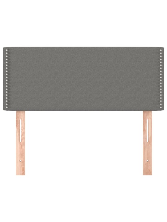 Gultas galvgalis, 80x5x78/88 cm, tumši pelēks audums