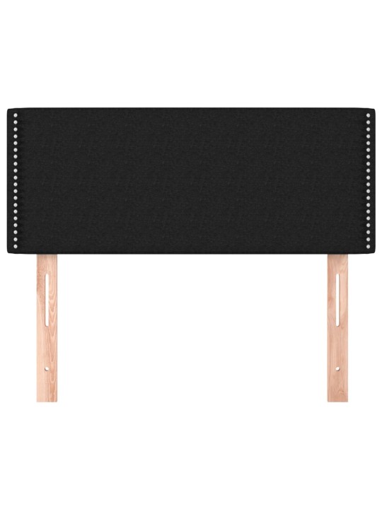 Gultas galvgalis, 80x5x78/88 cm, melns audums