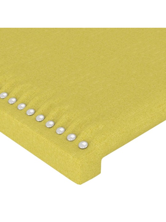 Gultas galvgalis, 80x5x78/88 cm, zaļš audums