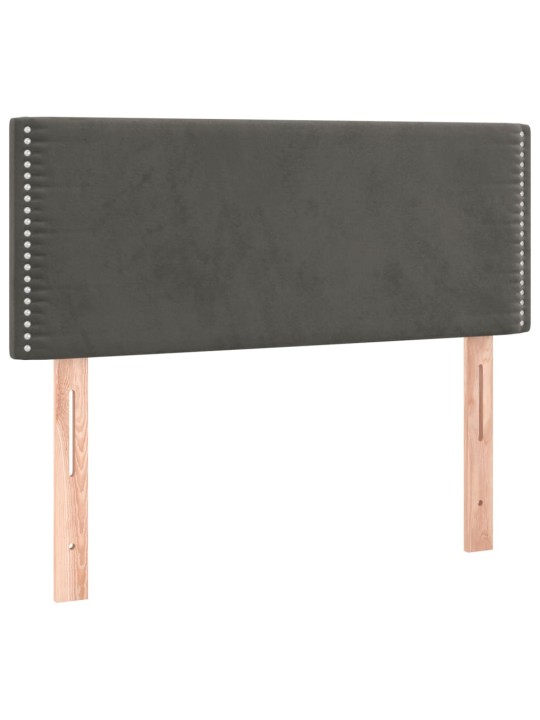 Gultas galvgalis, 80x5x78/88 cm, tumši pelēks samts