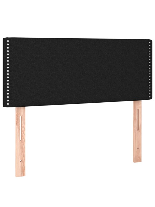 Gultas galvgalis, 90x5x78/88 cm, melns audums