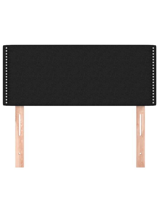 Gultas galvgalis, 90x5x78/88 cm, melns audums