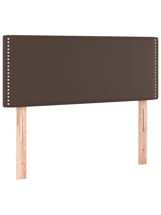 Gultas galvgalis, 90x5x78/88 cm, brūna mākslīgā āda