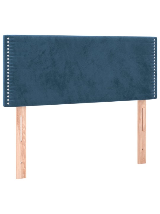 Gultas galvgalis, 90x5x78/88 cm, tumši zils samts