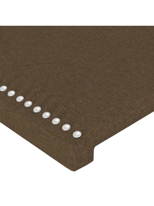 Gultas galvgalis, 100x5x78/88 cm, tumši brūns audums