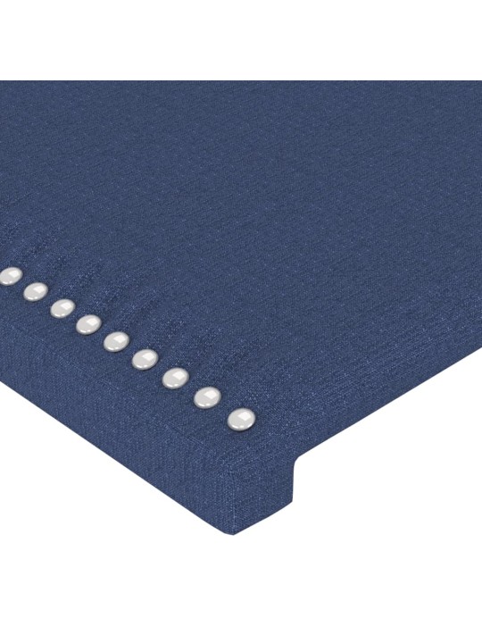 Gultas galvgalis, 100x5x78/88 cm, zils audums
