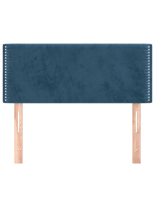 Gultas galvgalis, 100x5x78/88 cm, zils samts