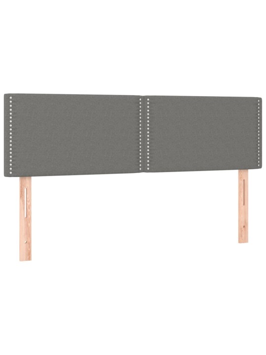 Gultas galvgaļi, 2 gab., 72x5x78/88 cm, tumši pelēks audums