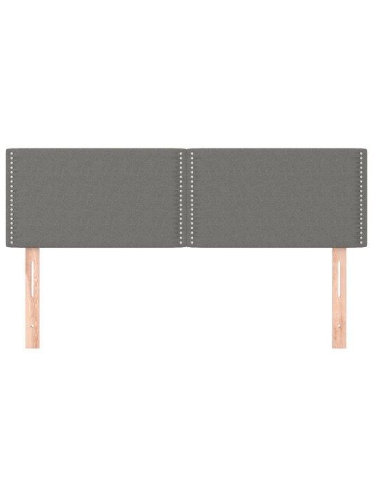 Gultas galvgaļi, 2 gab., 72x5x78/88 cm, tumši pelēks audums