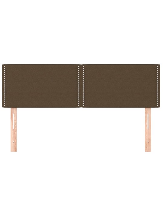 Gultas galvgaļi, 2 gab., 72x5x78/88 cm, tumši brūns audums