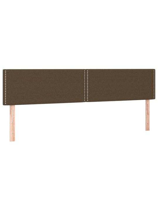 Gultas galvgaļi, 2 gab., 80x5x78/88 cm, tumši brūns audums